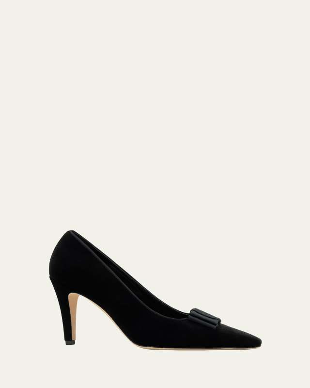Readorhi Velvet Bow Pumps
